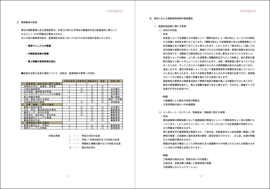 調査報告書サンプル3